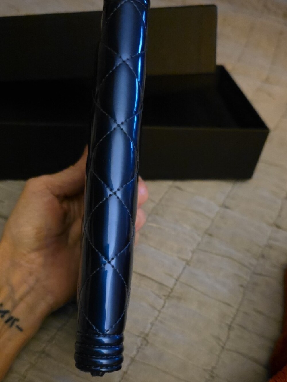 Chanel Boy Wallet/ In Cobalt Blue/ 100% Authentic - Picture 8 of 15